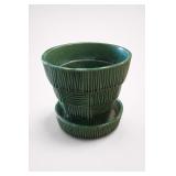 McCoy Basketweave Green Planter