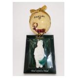 Belleek Irish Figurine & Priest Lake, ID Ornament