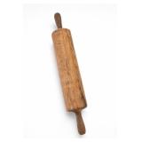 LARGE Primitive Wooden Rolling Pin Marked
