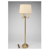 Traditional Brass Bouillotte Floor Lamp
