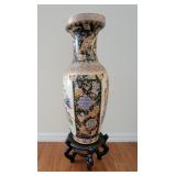 Lg. floor vase w/stand