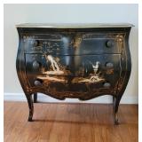 Painted bombe chest