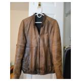 Leather bomber jacket, XL