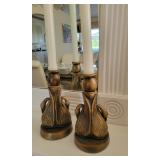 Swan candlesticks