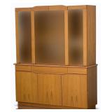 Skovby Danish Modern Teak China Cabinet SM303T Display Hutch Mid-Century