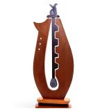 Michael Costello 1994 Kinetic Sculpture Large Modernist Wood & Granite Studio Art