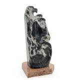 Roy Walters Jr. Diné (Navajo) Carved Marble Sculpture, Figural Eagle Spirit, 2005