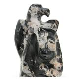 Roy Walters Jr. Diné (Navajo) Carved Marble Sculpture, Figural Eagle Spirit, 2005