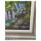 Joanne Hennes Original Oil Painting "Summer Splendor" Mountain Landscape Wildflowers