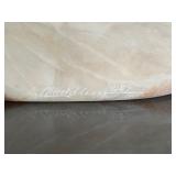 Sherman Chaddlesone Carved Alabaster Sculpture Kiowa Warrior Signed 1989