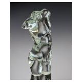 Stephen Gryphon 2003 Signed Art Glass Male Torso Sculpture Classical Nude Figure