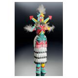 Nick T Brokeshoulder Signed Hopi Katsina Doll Hand Carved Cottonwood 17 Inch