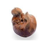 Robert Wyland Bronze Otter Sculpture 