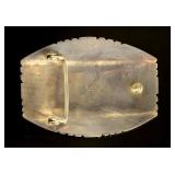 Tommy Moore Navajo Turquoise Cluster Belt Buckle Sterling Silver Native American