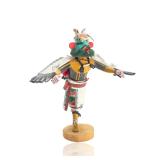Hopi Larson Onsae Sr. Signed Eagle Dancer Kachina Doll, Vintage 1978