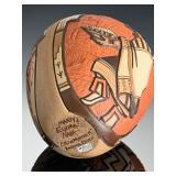 Hopi-Tewa Crow Mother Kachina Pottery Pot Marty & Elvira Naha Nampeyo