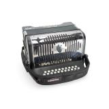 Hohner Panther Diatonic Button Accordion GCF Key Matte Black