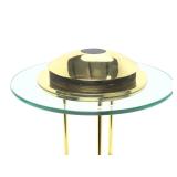 Robert Sonneman Saturn Table Lamp George Kovacs Brass Glass Postmodern 1980s