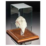 John Guthrie Cherokee Cast Paper Sculpture "Two Feathers" Native American Art