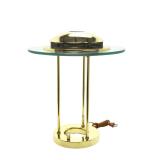 Robert Sonneman Saturn Table Lamp for George Kovacs | 1980s Brass & Glass