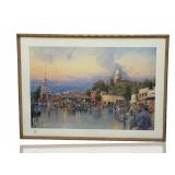 Thomas Kinkade Main Street Courthouse Signed Limited Edition Print COA