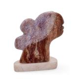 John Suazo Taos Pueblo Signed Alabaster Stone Sculpture Native American Bust