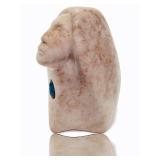 Allie Chaddlesone Signed Kiowa Native American Carved Alabaster Sculpture