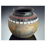 Hopi Sunface Pottery Pot by Renee Archambeau - Signed "RA"
