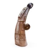 Hopi Hand-Carved Wood Prayer Feather Native American Katsina Paho Art