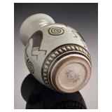 Navajo Buffalo Kachina Doll Signed Cynthia B Hand Carved Native American Art