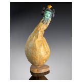 Jessica Ramson Signed Studio Art Glass Figurine 2013 Abstract Sculpture