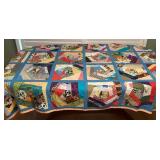 TTM003 Vintage Hawaiian Patchwork Quilt Blanket