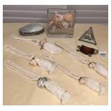 TTM009 Coastal Seashell Decor & Cast Iron Turtle Hook
