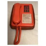 TTM011 Rare 1979 Orange Northern Telecom Doodle Phone As Is
