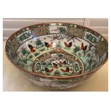 TTM037 Large Hand Painted Chinese Porcelain Rooster Bowl