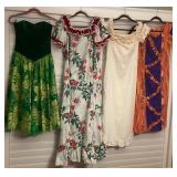 TTM058 Four Vintage Hawaiian Muu Muu’s 