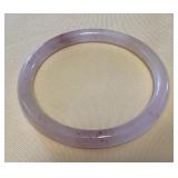 TTM075 Pink & Purple Jade Thin Bangle Bracelet New