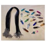 TTM082 Twenty Double Point Prism Polished Crystal & Gemstone Pendants & Cords New