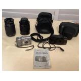 TTM100 Two Canon Cameras, Two Lens & Two Camera Cases