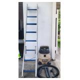 FTH319 - Extension Ladder and Wet Dry Shop Vacuum Mystery Lot ( Tool Tools) 