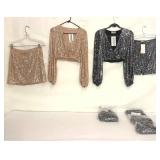 FTH326 - Audrey 3 + 1 Sparkling Two piece ( Clothes / Clothing )