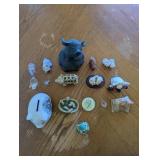 ARS017 - Vintage Pig Figurine Collection Lot Year of the Pig Miniatures & Decor