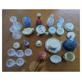 ARS024 - Vintage Japanese teaware, crystal glassware, and ceramic tableware set.