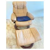 ARS031- Beige Reclining Chair With Footrest