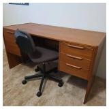 ARS080 - Veneer Wooden Desk With Chair