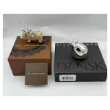 ARS143 - Limited Edition Jay Strongwater and Dansk Pig Collectibles (One 925 Silver Plated)