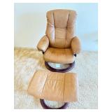 ARS152 - Ekornes Stressless Leather Reclining Chair With Footrest 