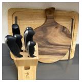 ARS194 - Henckels Knife Set With Block & Cutting Boards