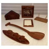 CCM002 Koa Wood Paddle, Clock, Nativity Puzzle, Desk Set & More!
