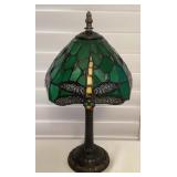 CCM006 Tiffany Style Stained Glass Dragonfly Desk Lamp New